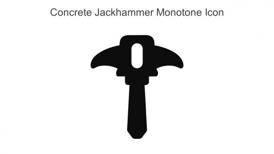 Concrete Jackhammer Monotone Icon In Powerpoint Pptx Png And Editable Eps Format