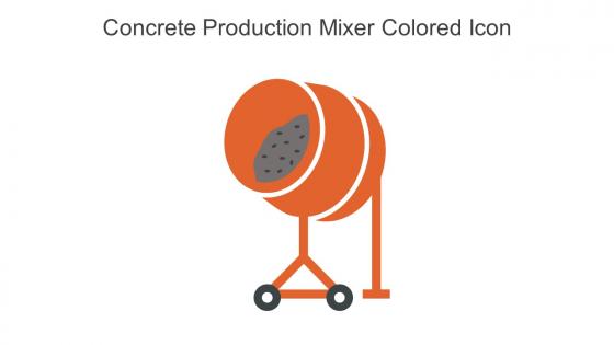 Concrete Production Mixer Colored Icon In Powerpoint Pptx Png And Editable Eps Format