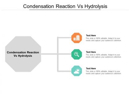 Condensation reaction vs hydrolysis ppt powerpoint presentation layouts microsoft cpb
