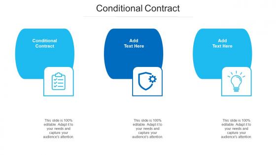 Conditional Contract Ppt Powerpoint Presentation Show Visuals Cpb