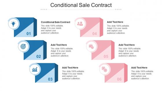 Conditional Sale Contract Ppt Powerpoint Presentation File Images Cpb