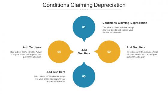 Conditions Claiming Depreciation Ppt Powerpoint Presentation Clipart Images Cpb