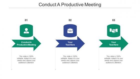 Conduct a productive meeting ppt powerpoint presentation file introduction cpb