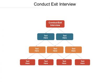 Conduct exit interview ppt powerpoint presentation ideas elements cpb