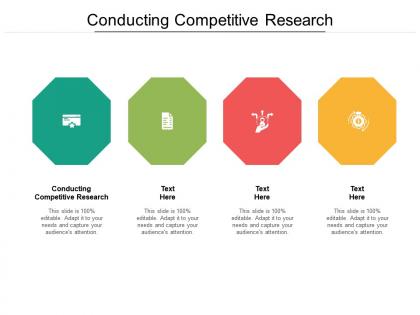 Conducting competitive research ppt powerpoint presentation slides infographics cpb