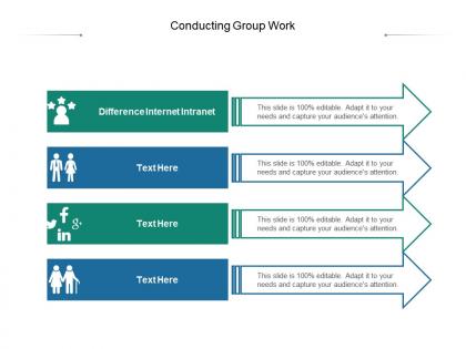 Conducting group work ppt powerpoint presentation show graphics template cpb