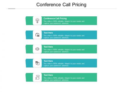 Conference call pricing ppt powerpoint presentation model microsoft cpb
