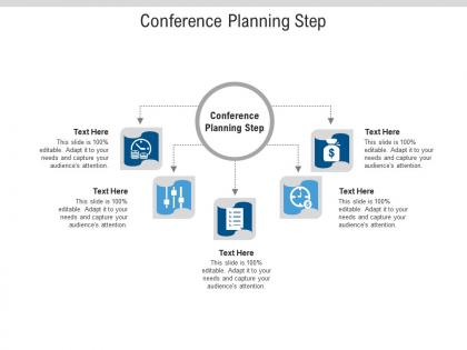Conference planning step ppt powerpoint presentation slides clipart images cpb