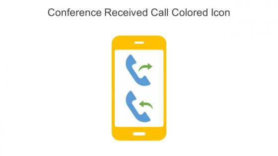 Conference Received Call Colored Icon In Powerpoint Pptx Png And Editable Eps Format