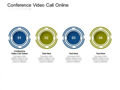 Conference video call online ppt powerpoint presentation show skills cpb