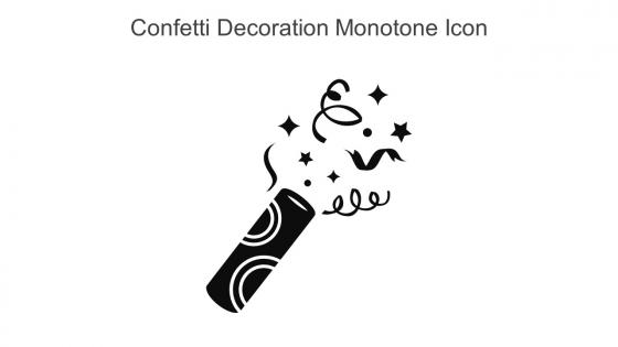 Confetti Decoration Monotone Icon In Powerpoint Pptx Png And Editable Eps Format