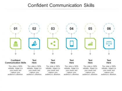 Confident communication skills ppt powerpoint presentation visual aids icon cpb