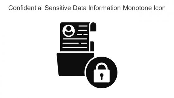 Confidential Sensitive Data Information Monotone Icon In Powerpoint Pptx Png And Editable Eps Format