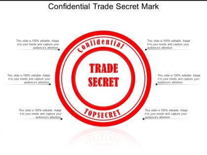Confidential trade secret mark