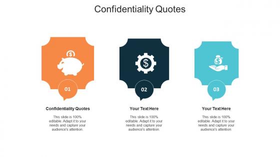 Confidentiality quotes ppt powerpoint presentation file template cpb