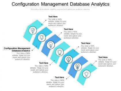 Configuration management database analytics ppt infographics format cpb