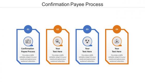 Confirmation payee process ppt powerpoint presentation portfolio example file cpb