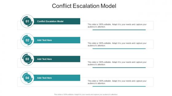 Conflict Escalation Model In Powerpoint And Google Slides Cpb