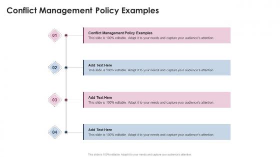 Conflict Management Policy Examples In Powerpoint And Google Slides Cpb