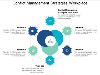 Conflict management strategies workplace ppt powerpoint presentation file samples cpb