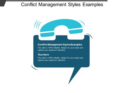 Conflict management styles examples ppt powerpoint presentation layouts deck cpb
