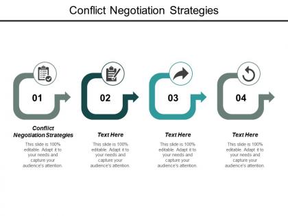 Conflict negotiation strategies ppt powerpoint presentation outline summary cpb