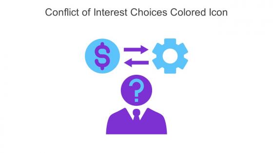 Conflict Of Interest Choices Colored Icon In Powerpoint Pptx Png And Editable Eps Format