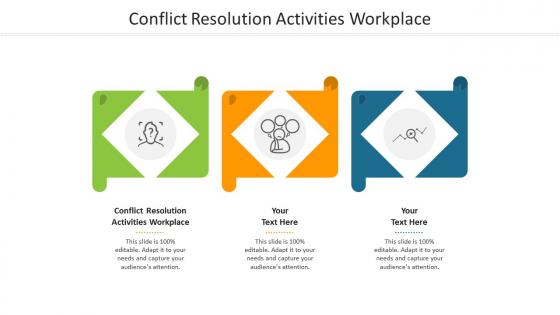 Conflict resolution activities workplace ppt powerpoint presentation infographics layout ideas cpb