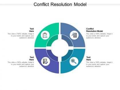 Conflict resolution model ppt powerpoint presentation styles clipart images cpb