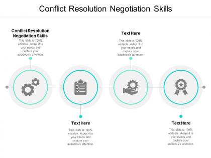 Conflict resolution negotiation skills ppt powerpoint presentation layouts cpb