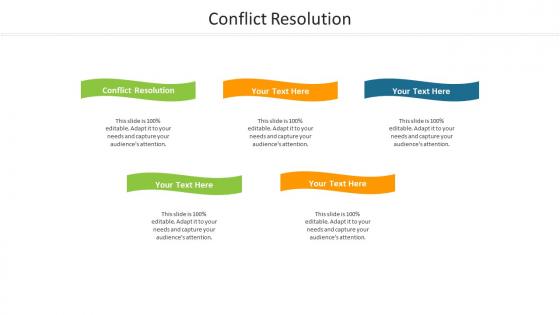 Conflict resolution ppt powerpoint presentation summary slide cpb