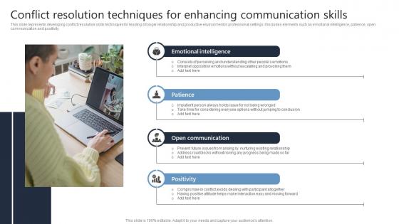 Conflict Resolution Techniques For Enhancing Communication Skills