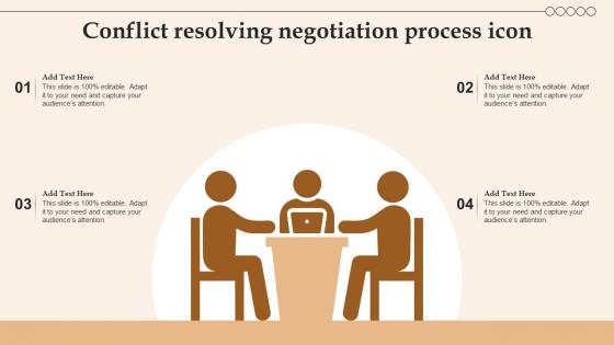 Conflict Resolving Negotiation Process Icon