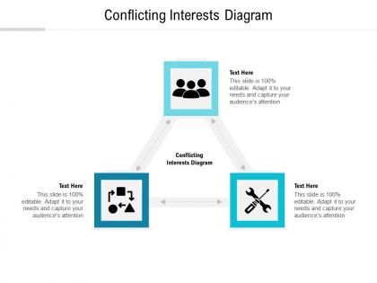 Conflicting interests diagram ppt powerpoint presentation model picture cpb