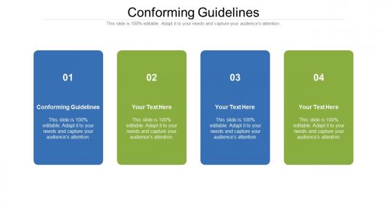 Conforming guidelines ppt powerpoint presentation pictures layout ideas cpb