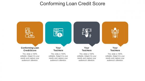 Conforming loan credit score ppt powerpoint presentation pictures information cpb
