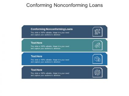 Conforming nonconforming loans ppt powerpoint presentation outline themes cpb