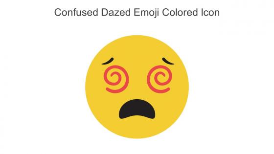Confused Dazed Emoji Colored Icon In Powerpoint Pptx Png And Editable Eps Format