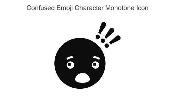 Confused Emoji Character Monotone Icon In Powerpoint Pptx Png And Editable Eps Format