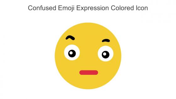 Confused Emoji Expression Colored Icon In Powerpoint Pptx Png And Editable Eps Format