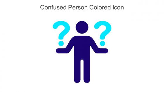 Confused Person Colored Icon In Powerpoint Pptx Png And Editable Eps Format