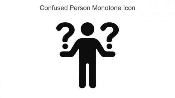 Confused Person Monotone Icon In Powerpoint Pptx Png And Editable Eps Format