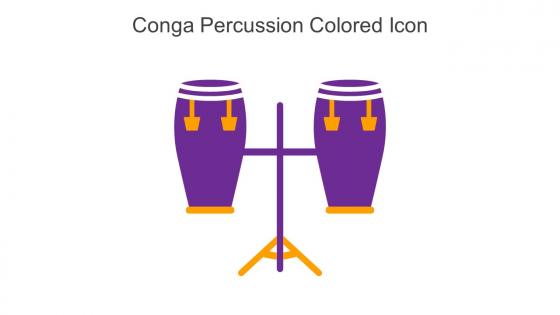 Conga Percussion Colored Icon In Powerpoint Pptx Png And Editable Eps Format