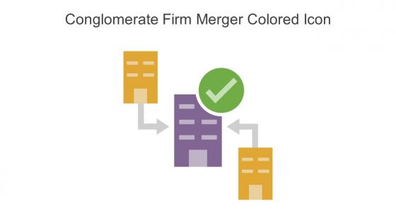 Conglomerate Firm Merger Colored Icon In Powerpoint Pptx Png And Editable Eps Format