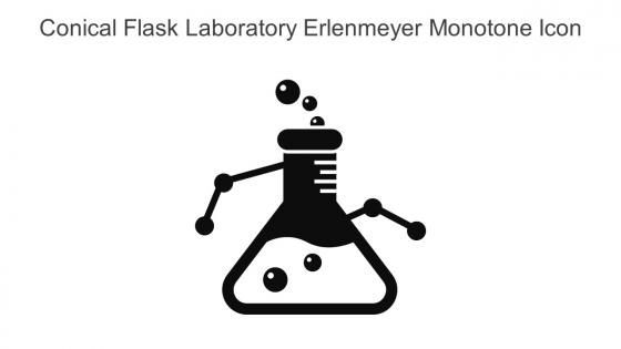 Conical Flask Laboratory Erlenmeyer Monotone Icon In Powerpoint Pptx Png And Editable Eps Format