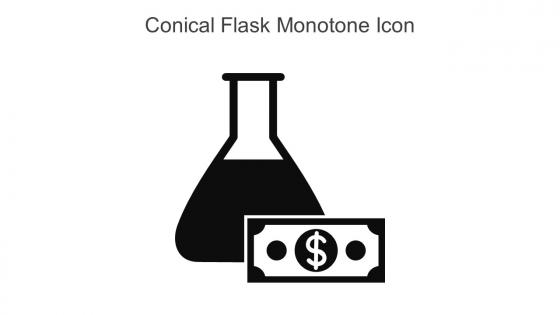 Conical Flask Monotone Icon In Powerpoint Pptx Png And Editable Eps Format