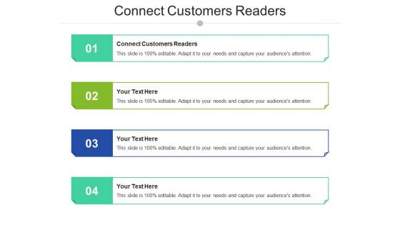 Connect customers readers ppt powerpoint presentation pictures graphics download cpb