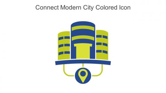 Connect Modern City Colored Icon In Powerpoint Pptx Png And Editable Eps Format