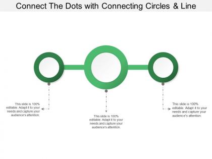 Connect the dots with connecting circles and line