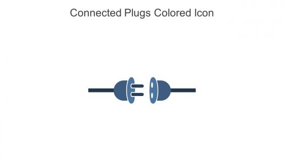 Connected Plugs Colored Icon In Powerpoint Pptx Png And Editable Eps Format